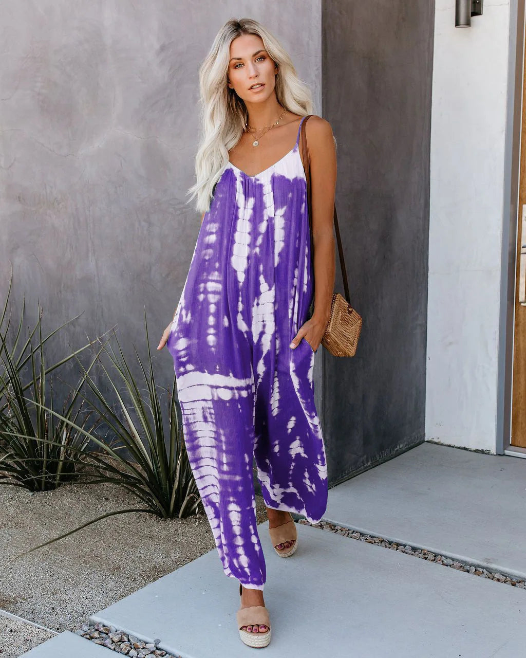 Suspender Wide Leg Jumpsuit