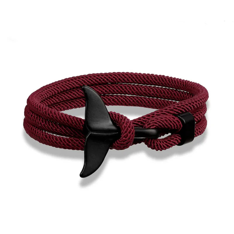 Whale Tail Anchor Bracelet