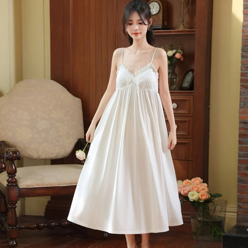 Embroidered Lace Princess Nightdress