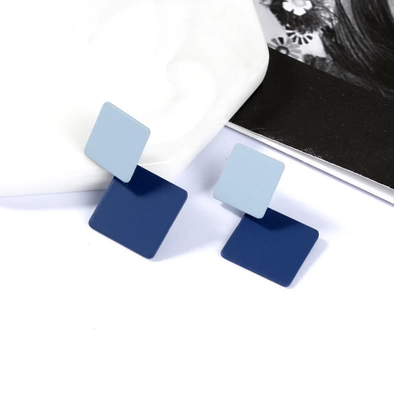 Blue Butterfly Drop Earrings