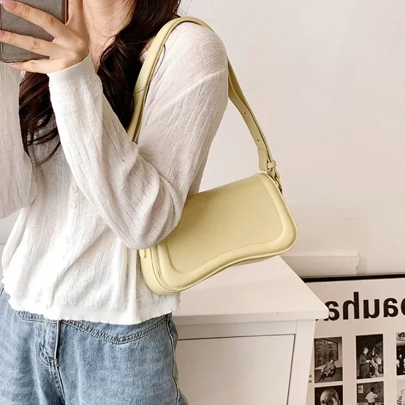 PU Leather Underarm Bag