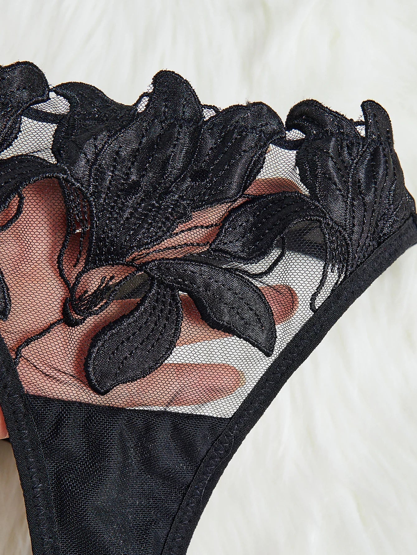 Floral Lace Brief Set