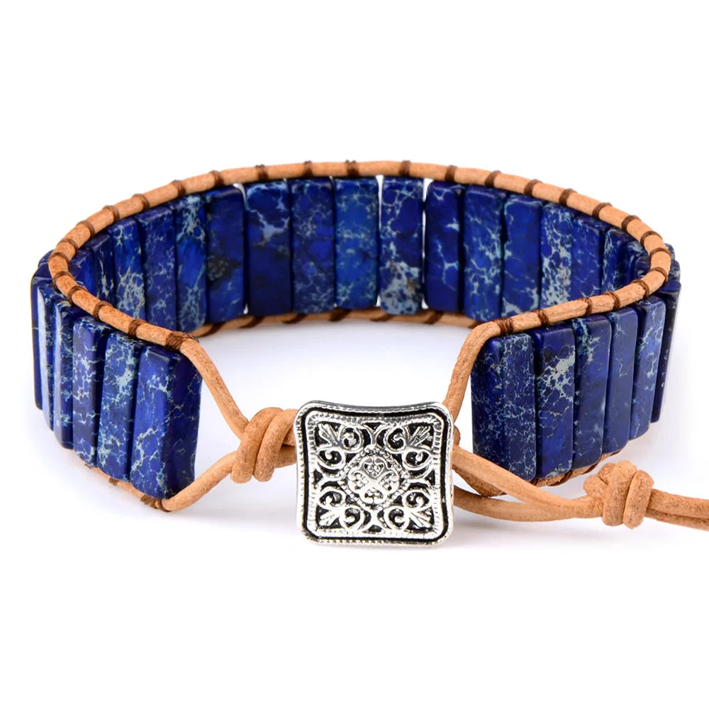 Natural Stone Wrap Bracelet