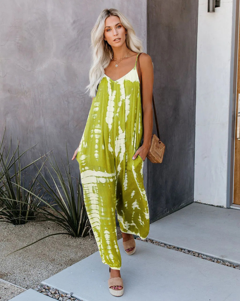 Suspender Wide Leg Jumpsuit