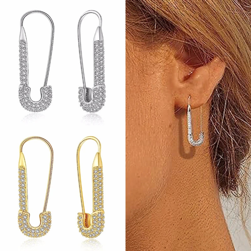 Paper Clip Hoop Earrings