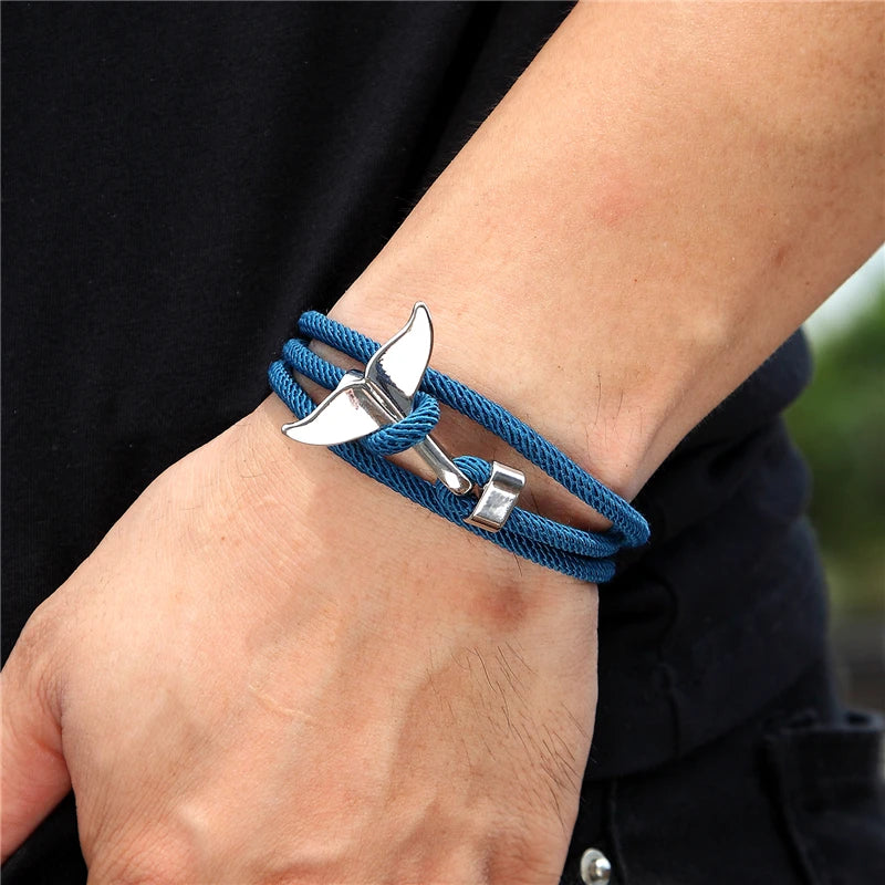 Whale Tail Anchor Bracelet