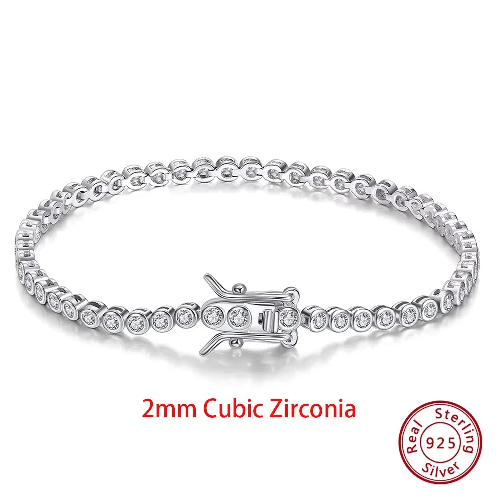 Sterling Zircon Tennis Bracelet