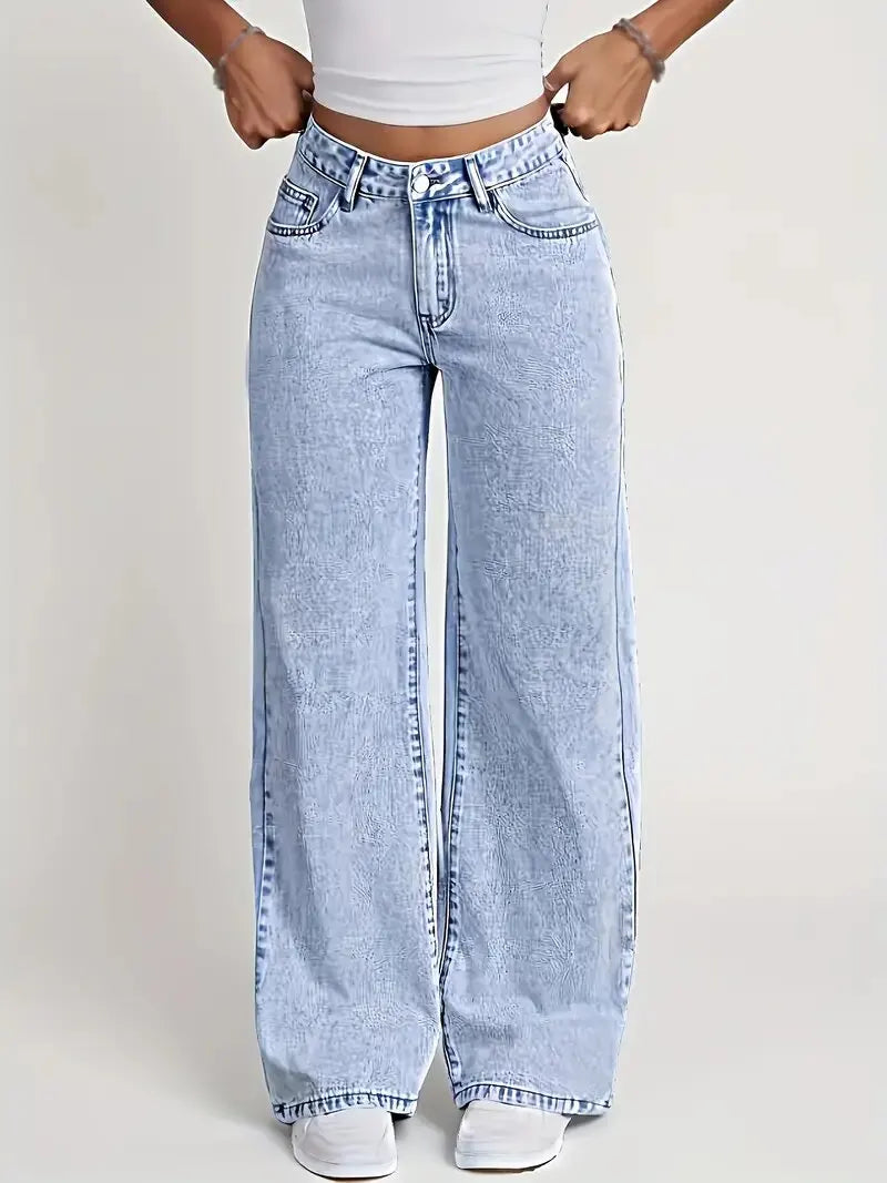 Baggy Straight Denim Jeans
