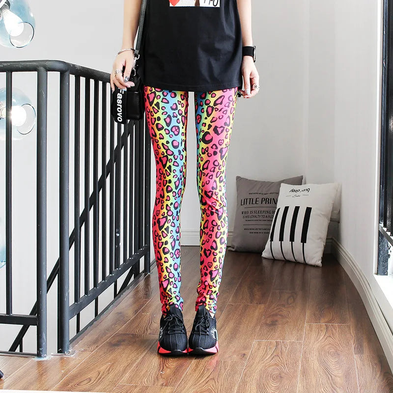 Colorful Patterned Fashion Leggings