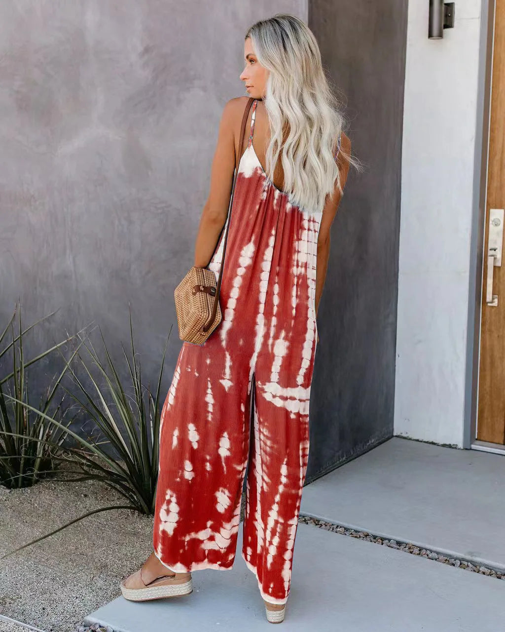 Suspender Wide Leg Jumpsuit