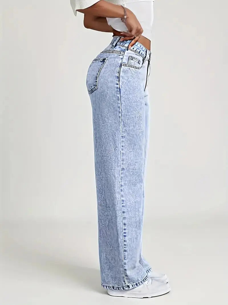 Baggy Straight Denim Jeans