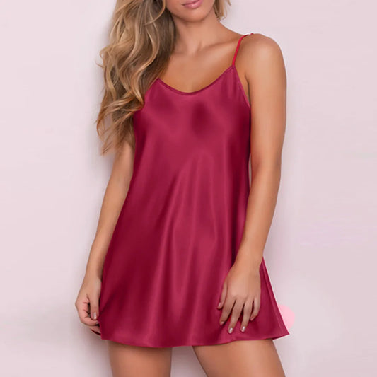 Breathable Imitation Silk Nightdress