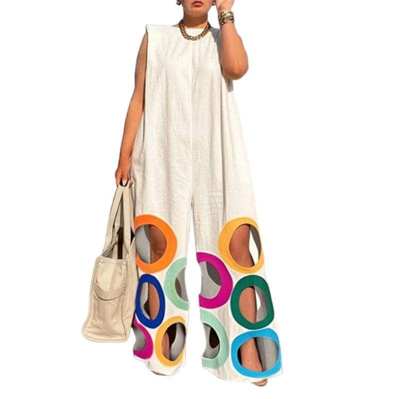 Rainbow Wide Leg Jumpsuit