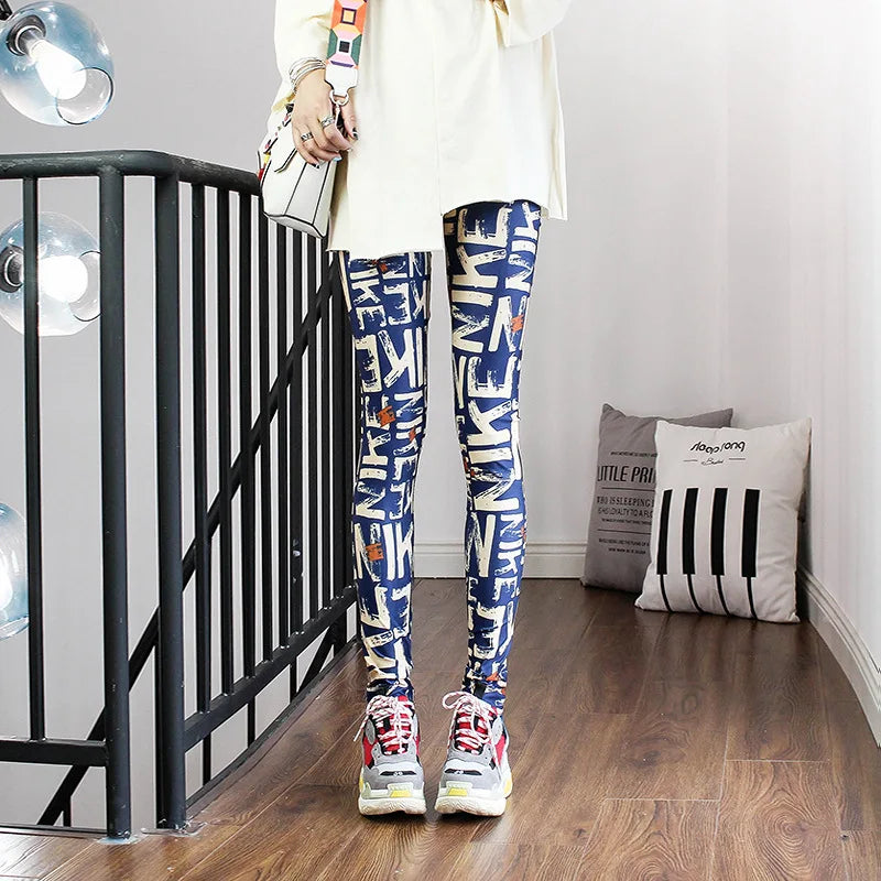 Colorful Patterned Fashion Leggings