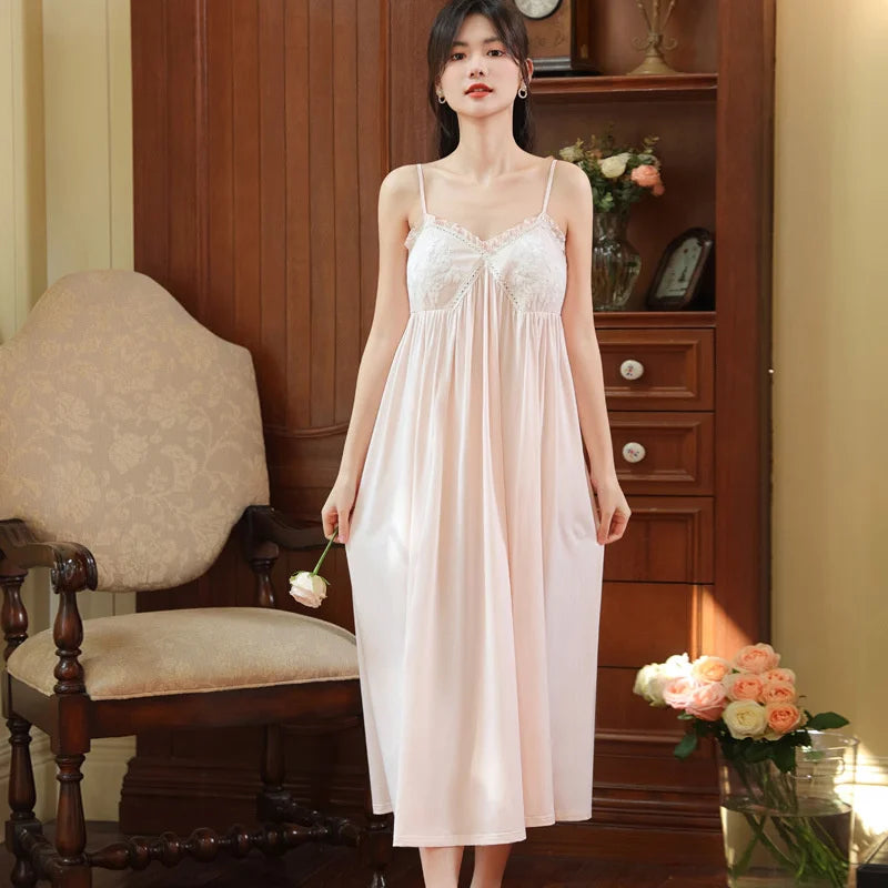 Embroidered Lace Princess Nightdress