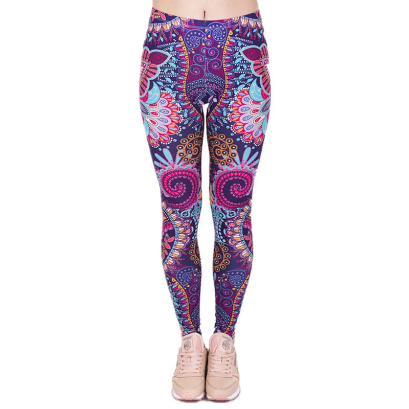 Aztec Ombre Stretch Leggings