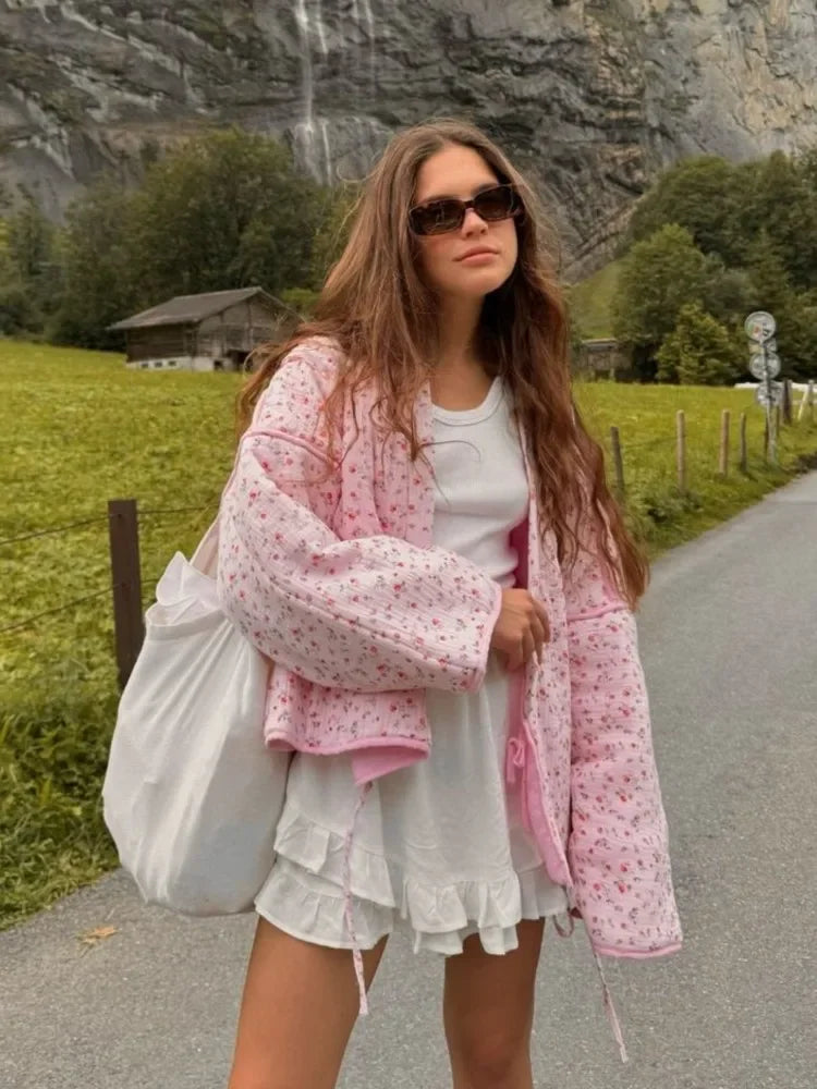 Floral Padded Cotton Jacket