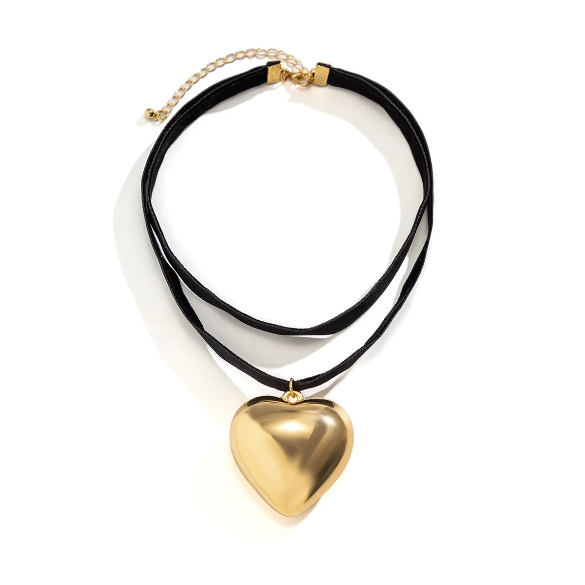Oversized Heart Choker Necklace