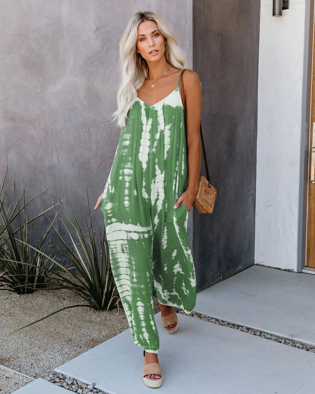 Suspender Wide Leg Jumpsuit