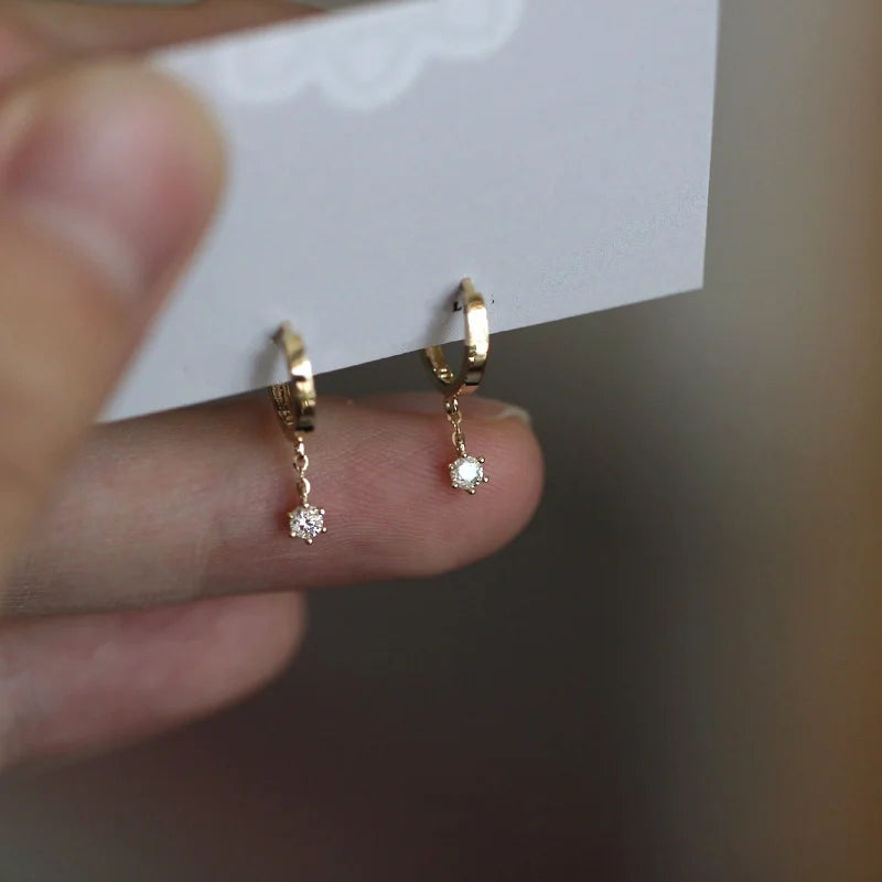 Gold Plated Zircon Studs
