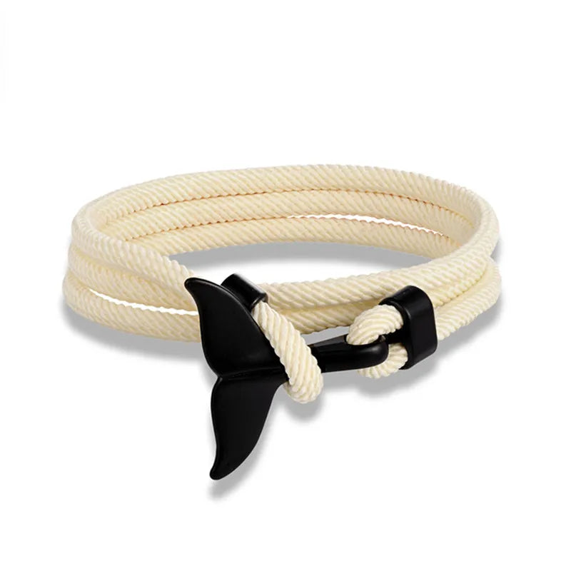 Whale Tail Anchor Bracelet