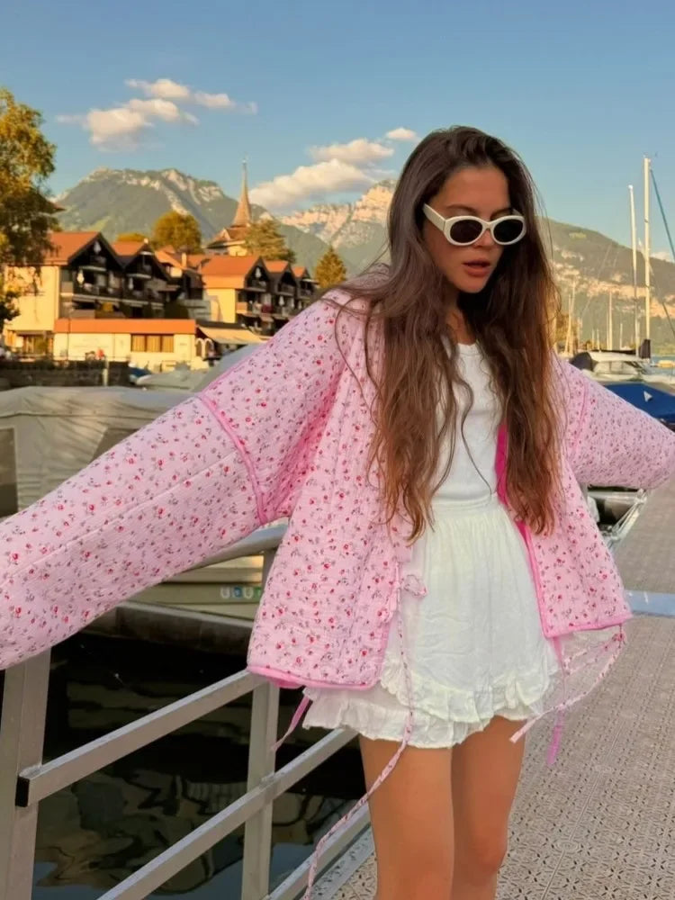 Floral Padded Cotton Jacket