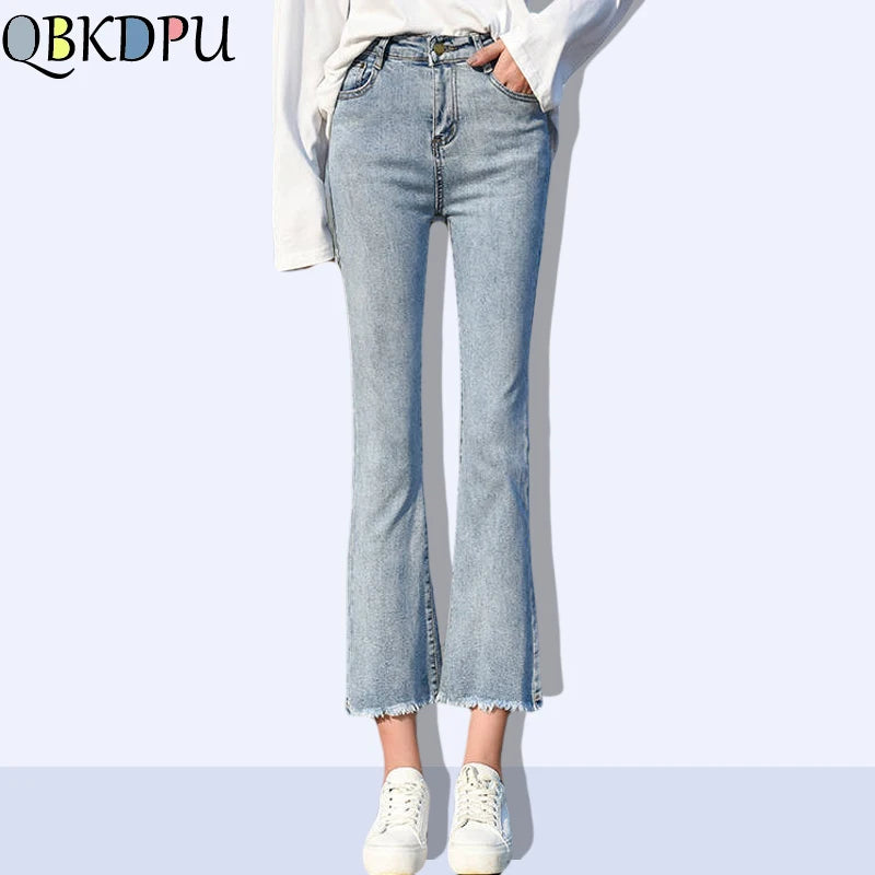 Slim Flare Ankle Jeans