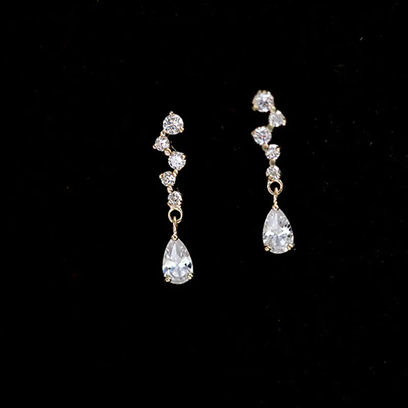Gold Plated Zircon Studs