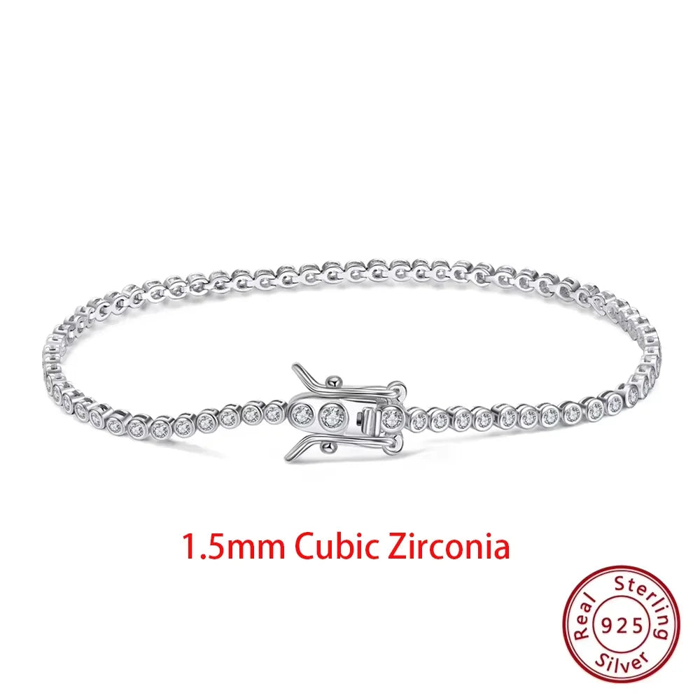 Sterling Zircon Tennis Bracelet
