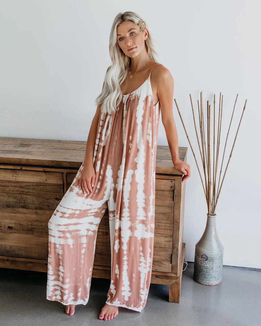 Suspender Wide Leg Jumpsuit