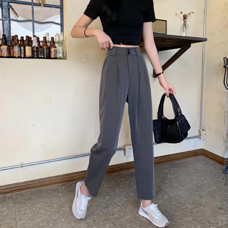 High Waist Suit Pants
