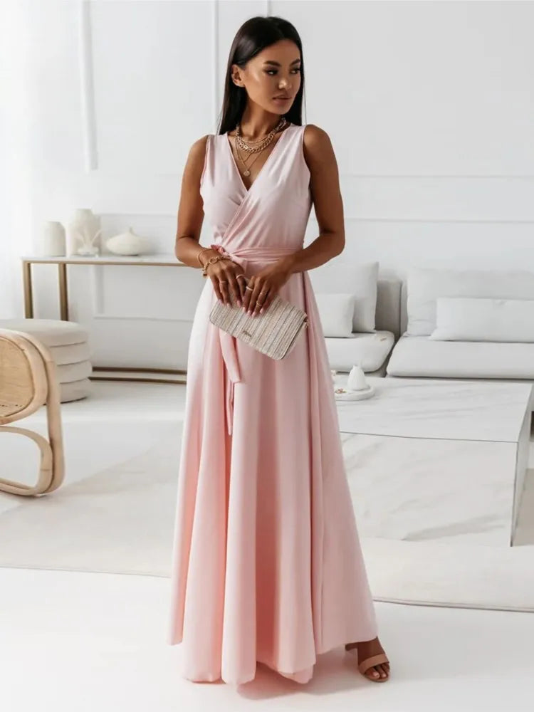 V Neck Lace Dress