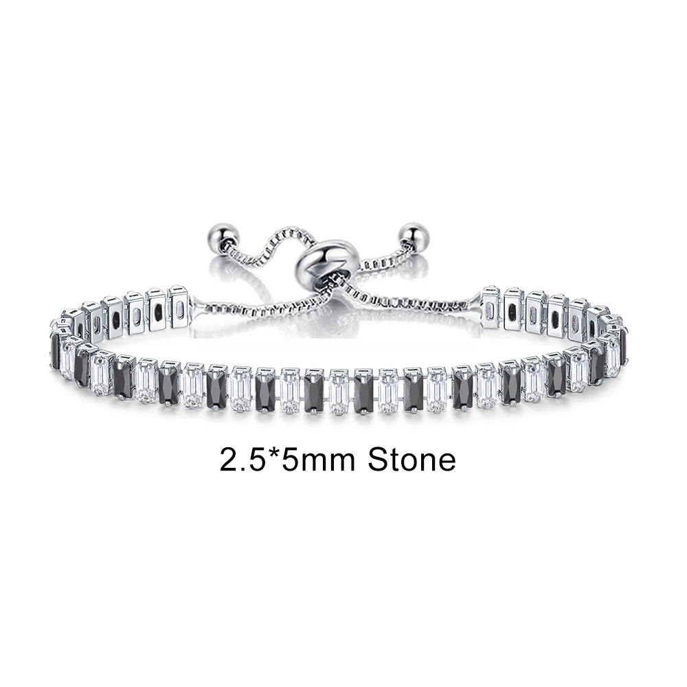 Rainbow Zircon Tennis Bracelet