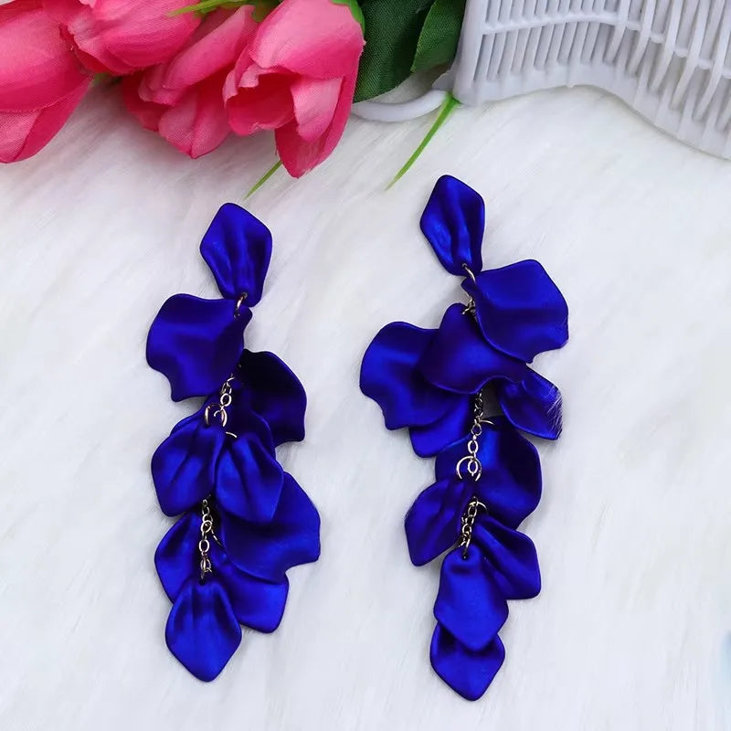 Blue Butterfly Drop Earrings