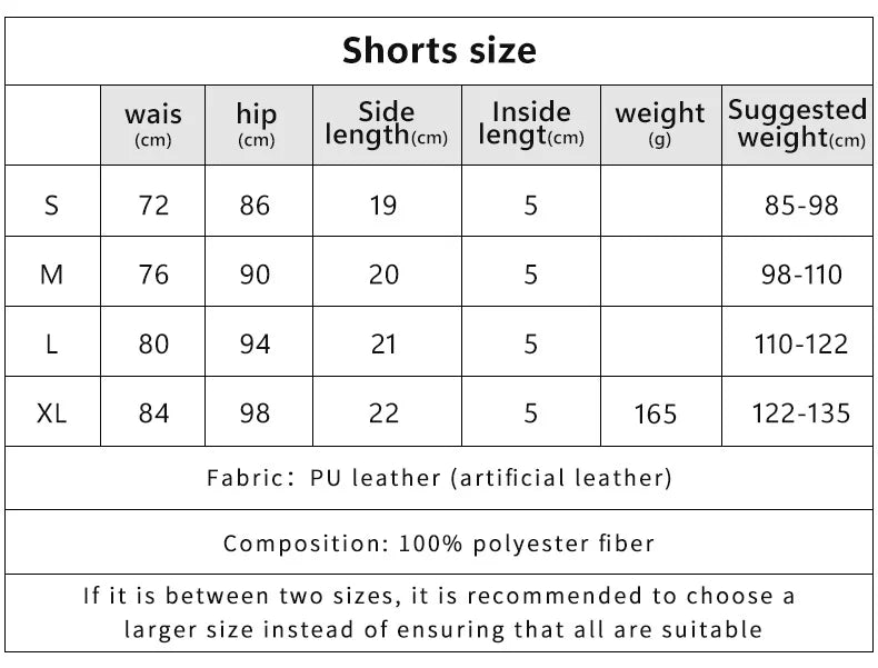 Y2K Low-Waist PU Shorts