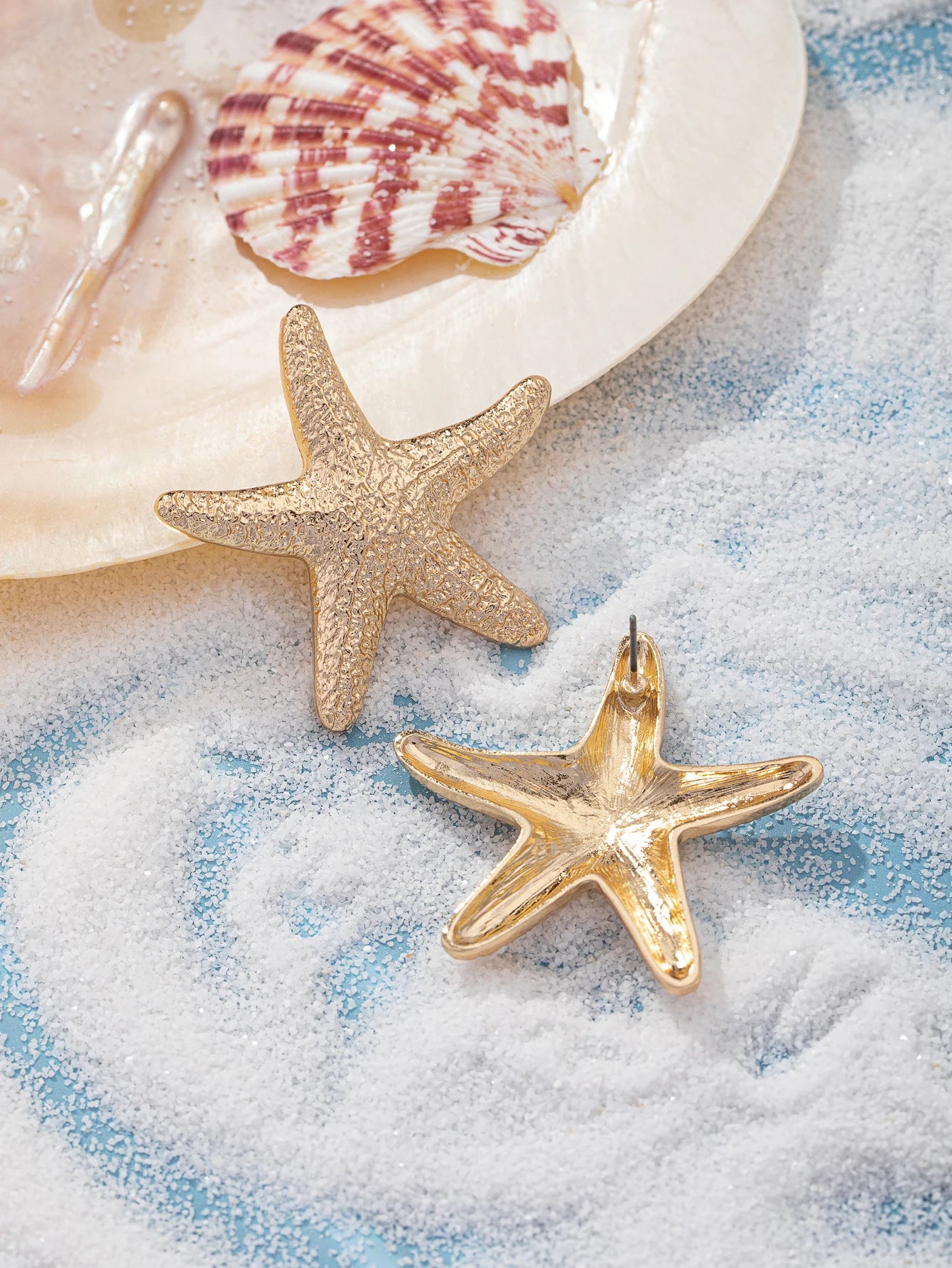 Summer Starfish Stud Earrings