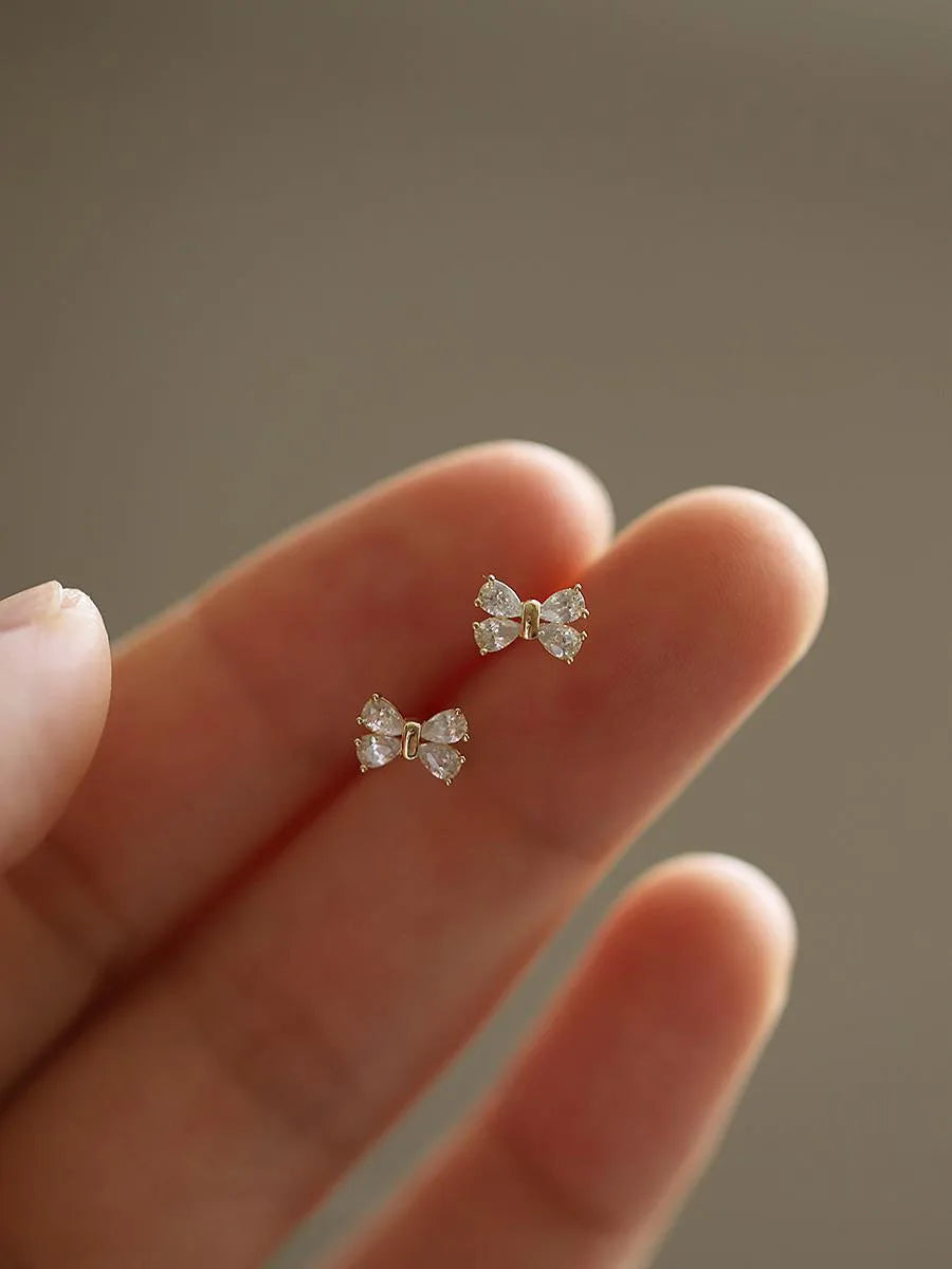 Gold Plated Zircon Studs