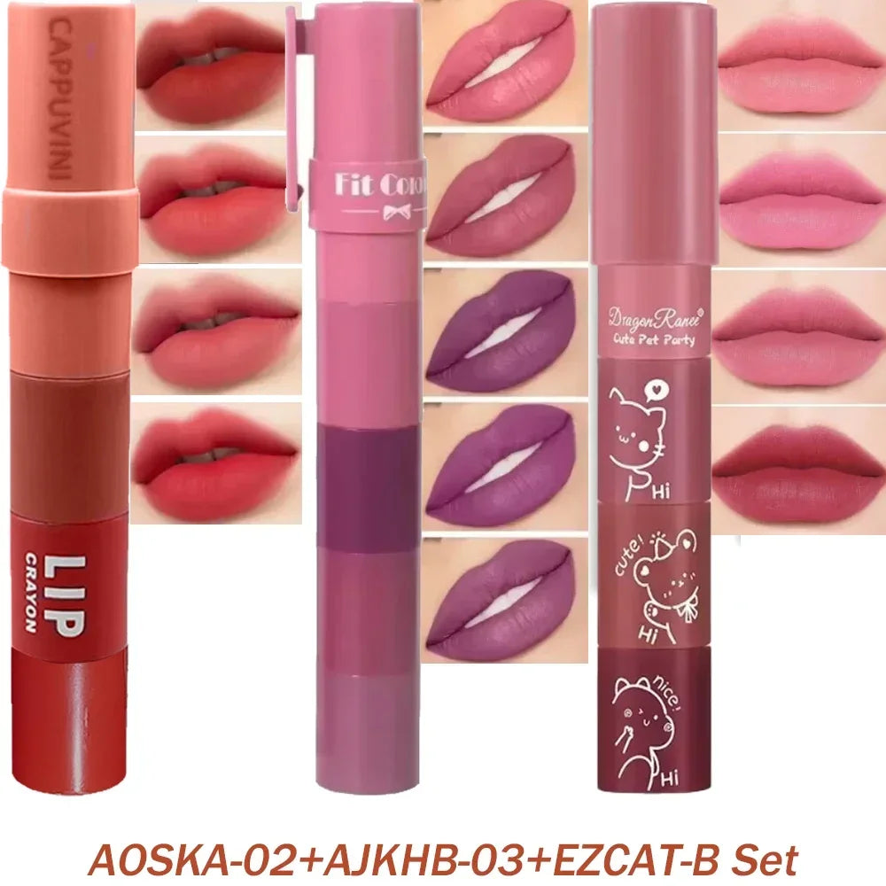 Four Piece Lip Crayon Kit