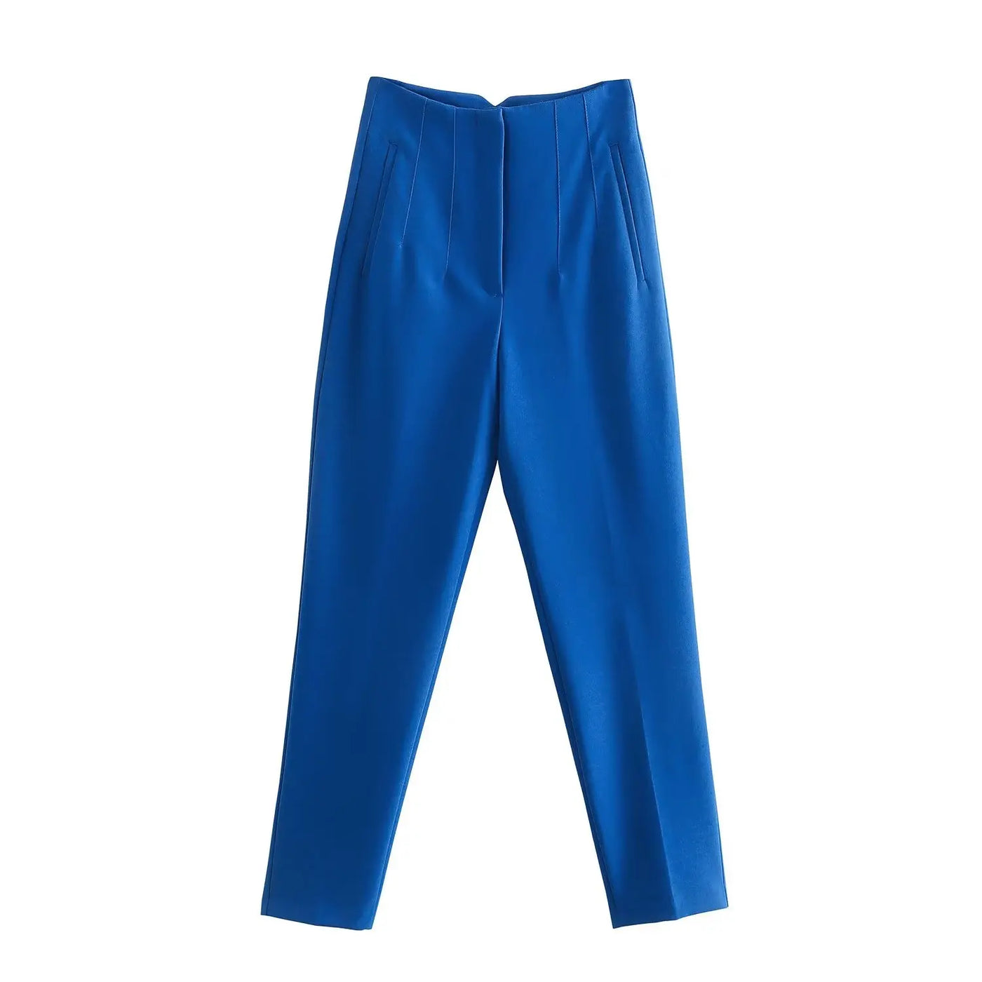 Front Zipper Straight Pants