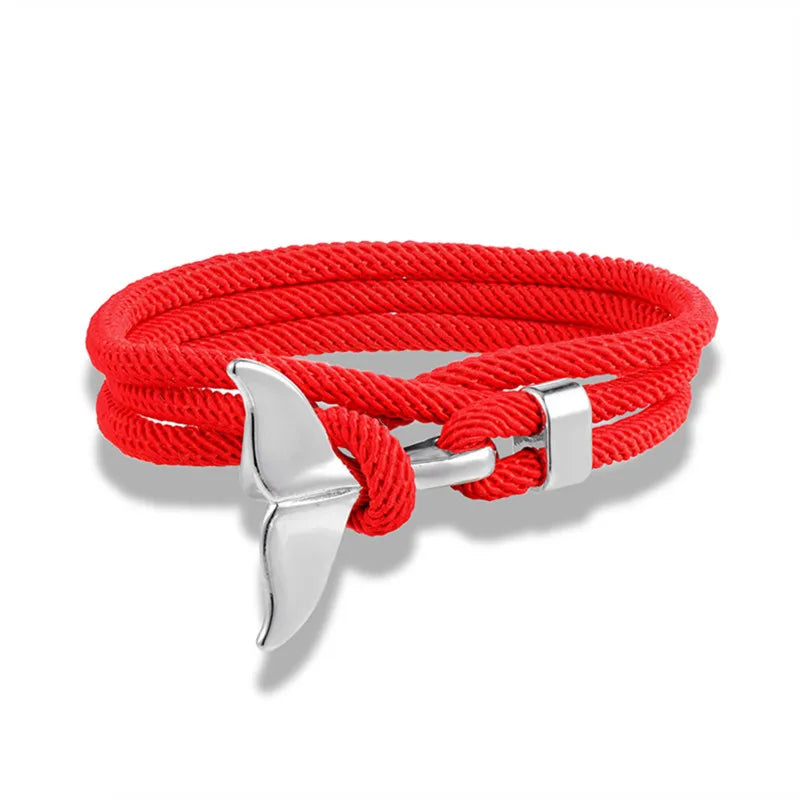 Whale Tail Anchor Bracelet