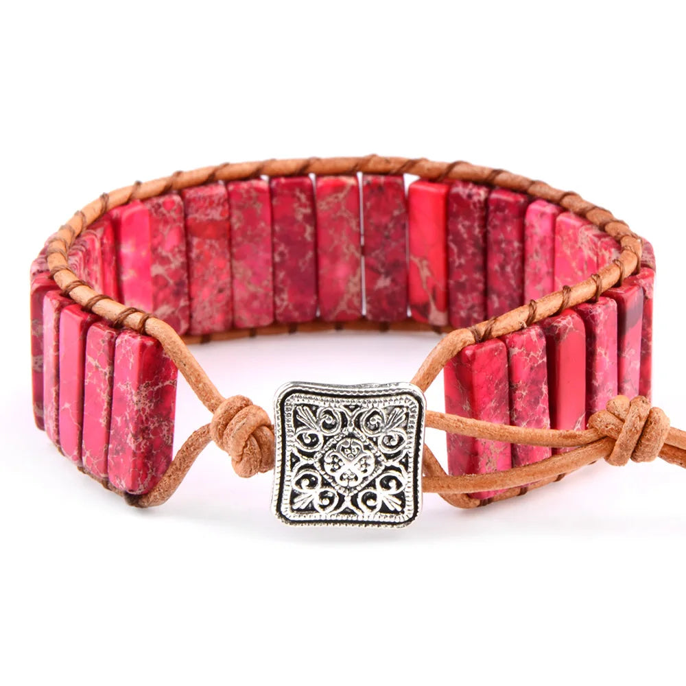 Natural Stone Wrap Bracelet