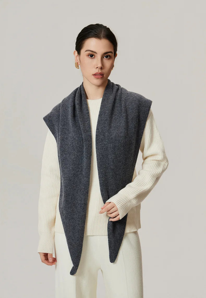 Solid Knitted Cozy Scarf