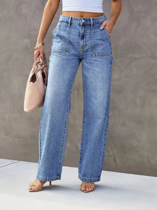 Light Blue Wide Jeans