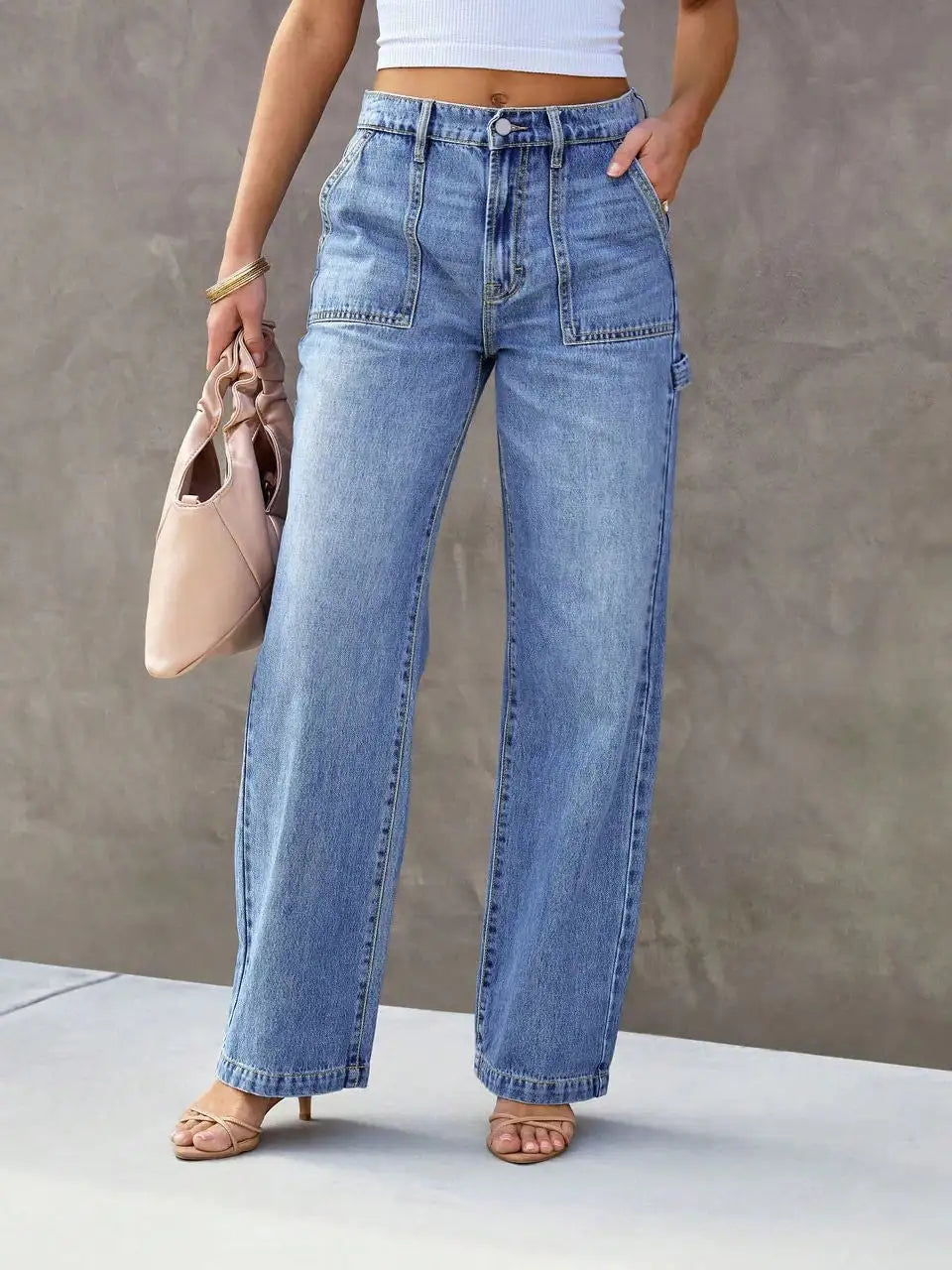 Light Blue Wide Jeans
